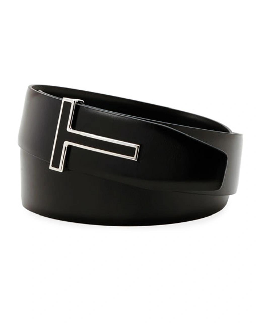 Logo-plaque Reversible Belt In Black Product Image