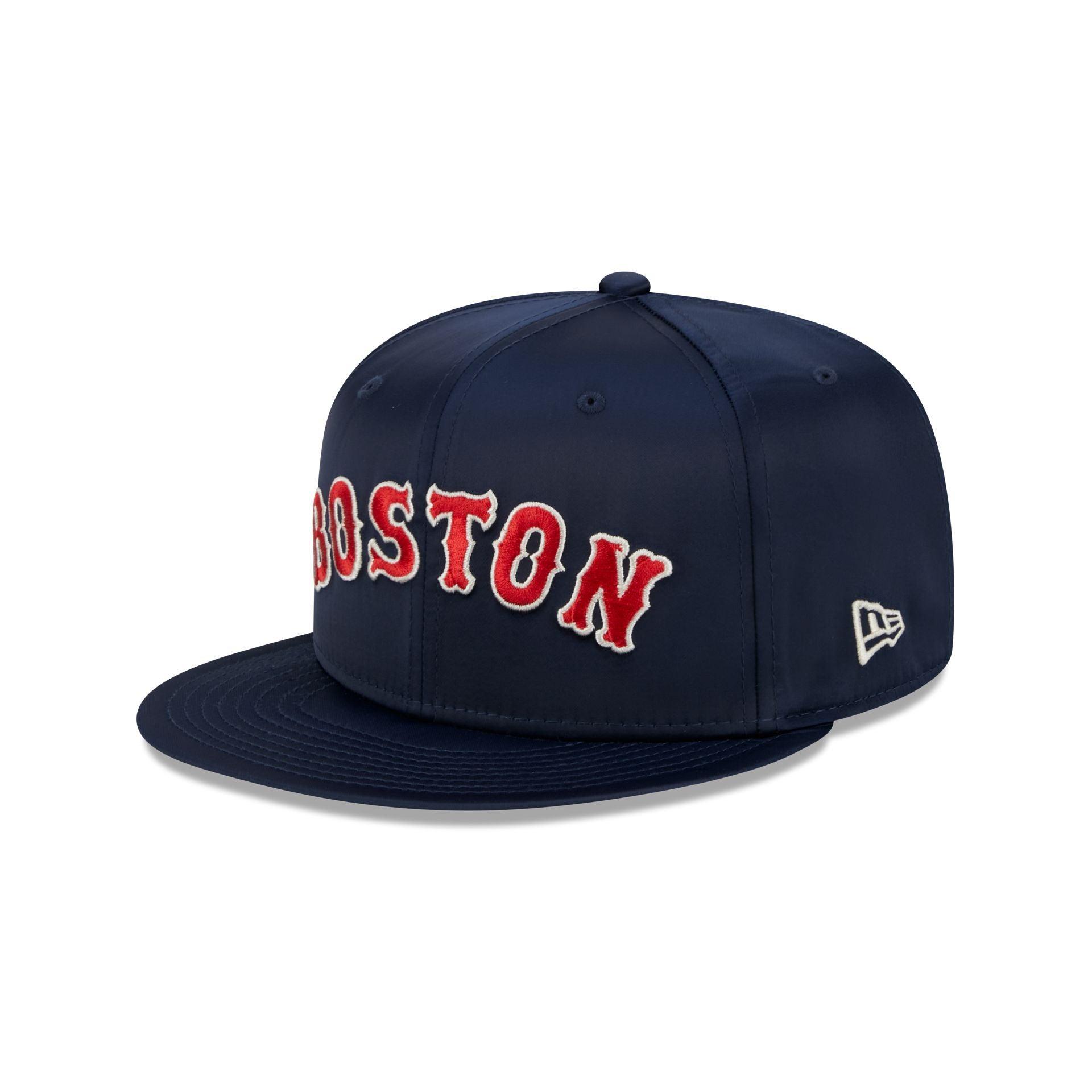 Boston Red Sox Satin Script 9FIFTY Snapback Hat Male Product Image