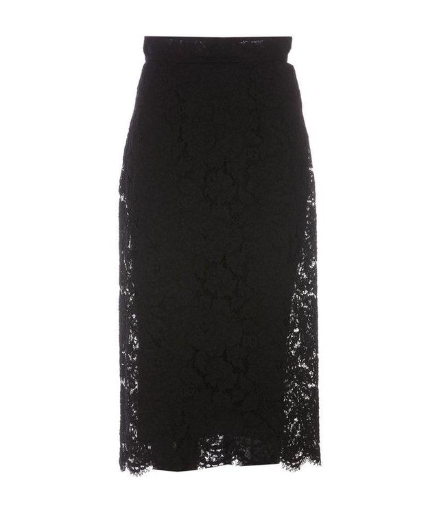 Synthetic Fibers Skirt In Black Product Image