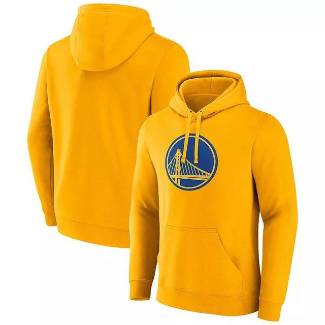 Mens Fanatics Branded Heather Gray Golden State Warriors Primary Logo Pullover Hoodie Product Image