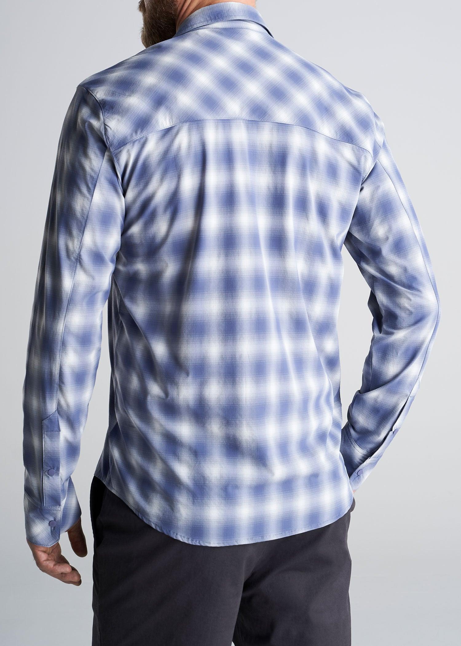 Tall Men's Ultra Lightweight Snap-Front Shirt in Open Sky Product Image