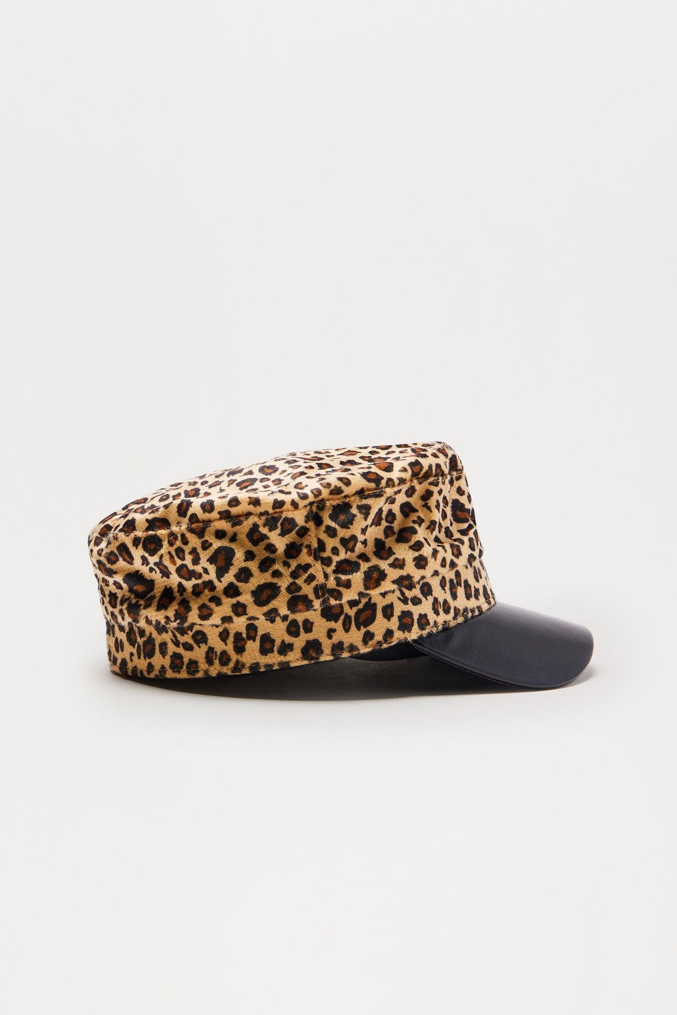 Crazy Obsession Cabbie Hat - Leopard Product Image