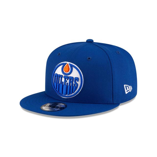 Edmonton Oilers Blue 9FIFTY Snapback Hat Male Product Image