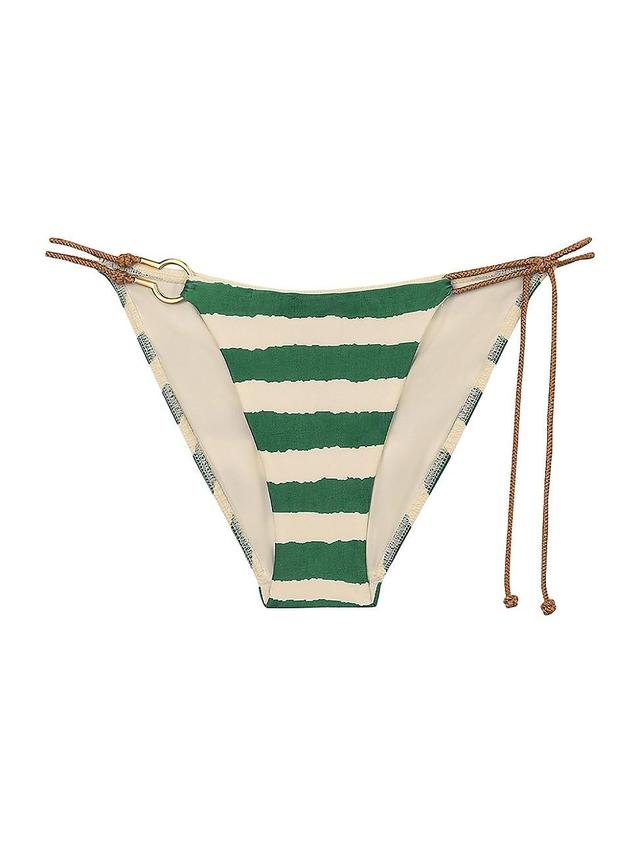 Womens Chance Diane Striped Bikini Bottom Product Image