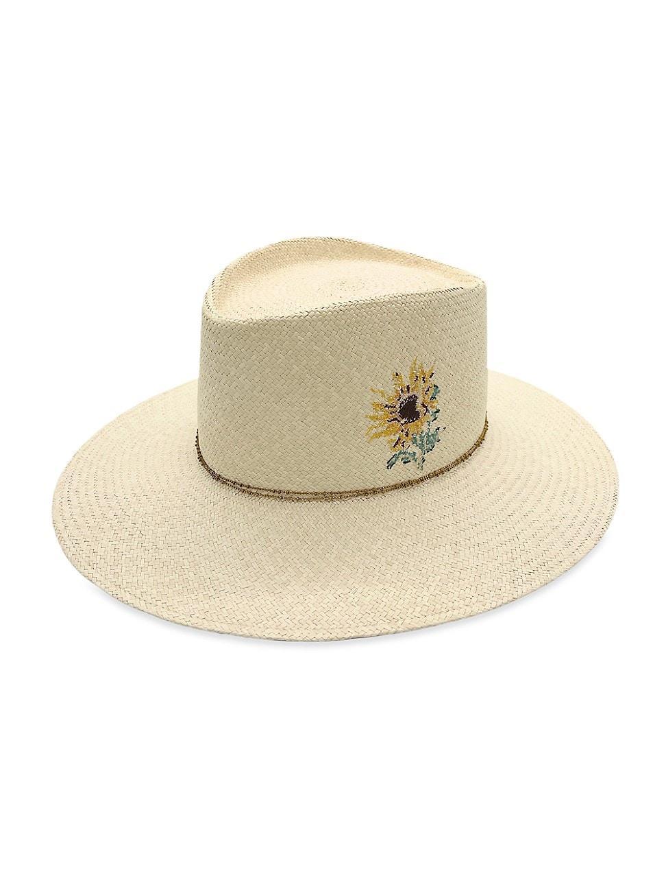 Womens Girasol Embroidered Straw Sunhat Product Image