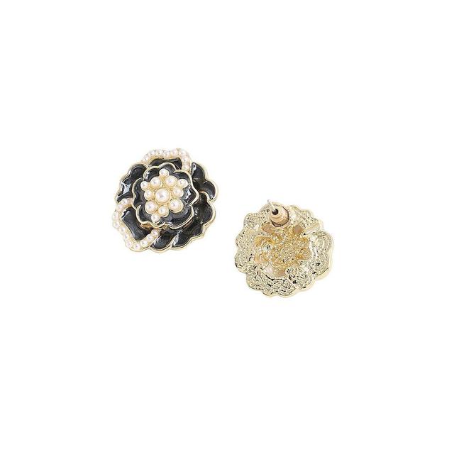 Sohi Womens Rose Stud Earrings Product Image