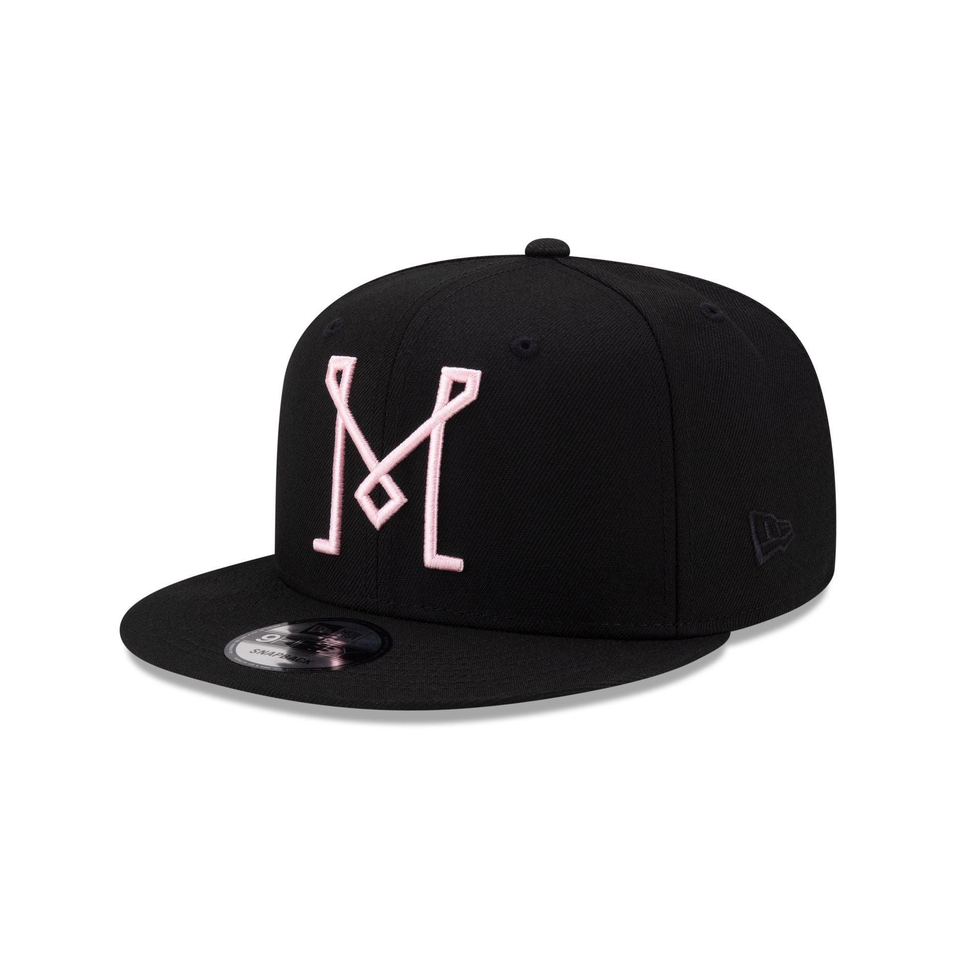 Inter Miami Basic Black 9FIFTY Snapback Hat Male Product Image