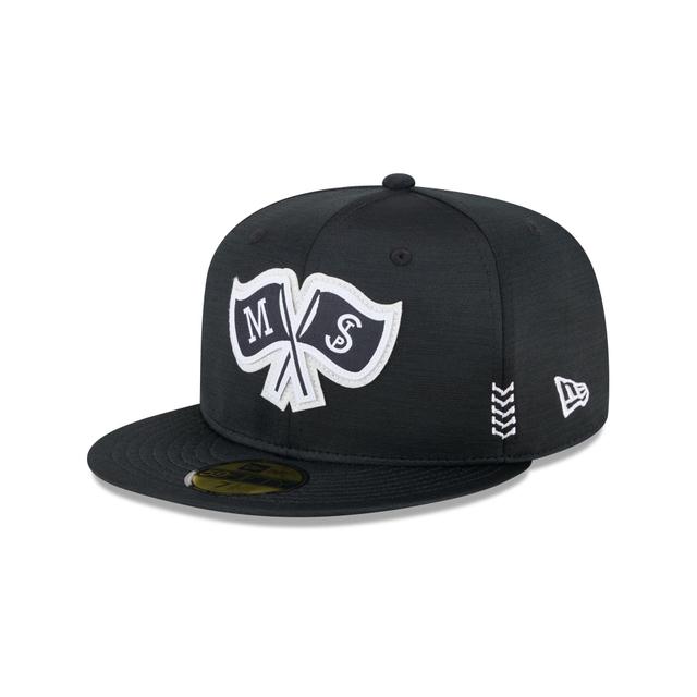 Minnesota Twins 2024 Clubhouse Black 59FIFTY Fitted Hat Male Product Image