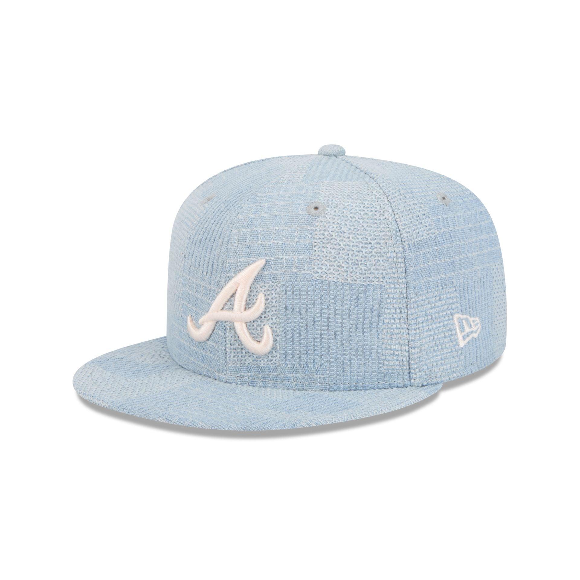 Atlanta Braves Denim Patchwork 9FIFTY Snapback Hat Male Product Image