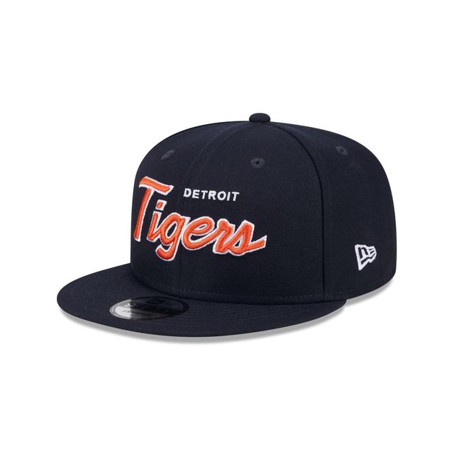 Detroit Tigers Wordmark 9FIFTY Snapback Hat Male Product Image