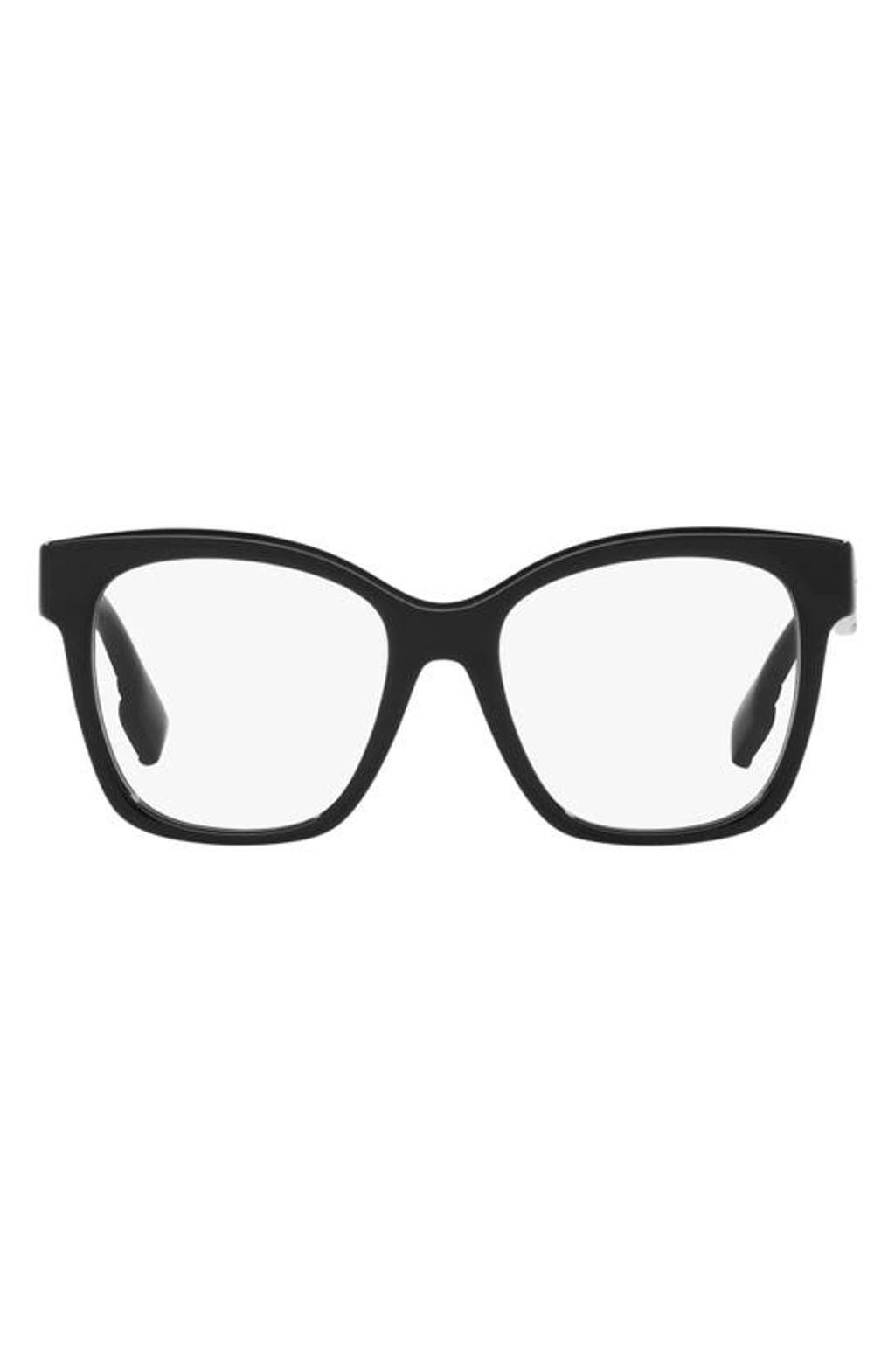 BURBERRY Sylvie 51mm Square Optical Glasses In Black Product Image