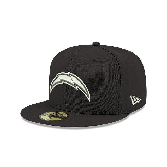 Los Angeles Chargers Black 59FIFTY Fitted Hat Male Product Image