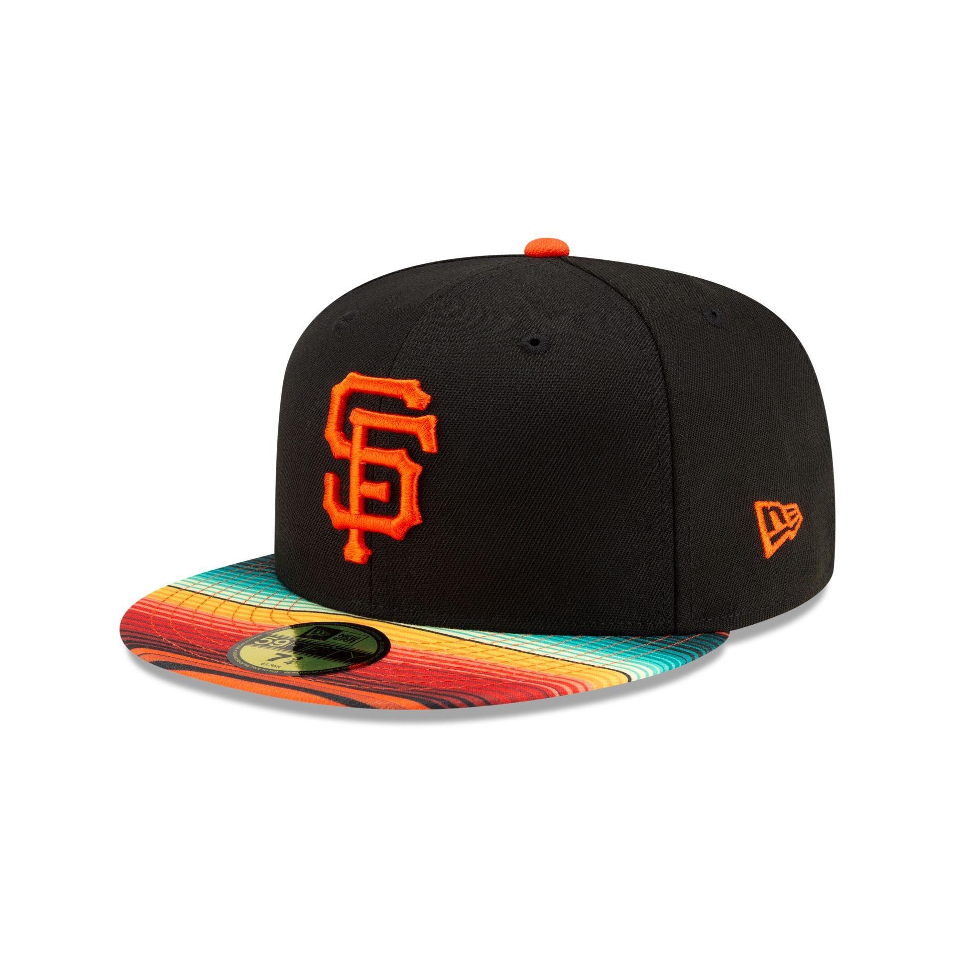 San Francisco Giants Turn Back the Clock Pattern Visor 59FIFTY Fitted Hat Male Product Image