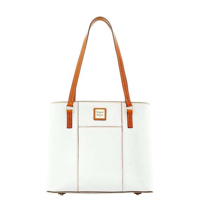 Dooney & Bourke Womens Pebble Grain Small Lexington Leather Bag in White Product Image