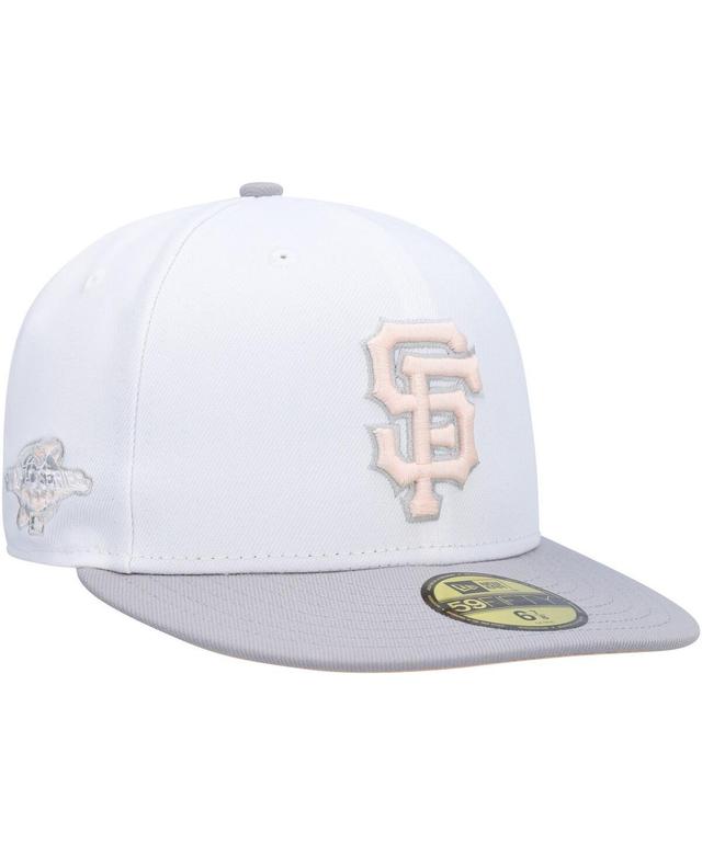 Mens New Era /Gray San Francisco Giants 2002 World Series Side Patch Undervisor 59FIFTY Fitted Hat Product Image