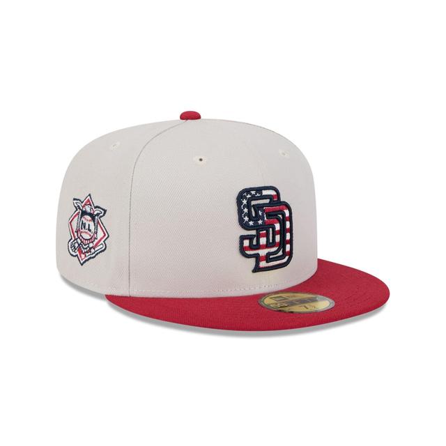 San Diego Padres Independence Day 2024 59FIFTY Fitted Hat Male Product Image