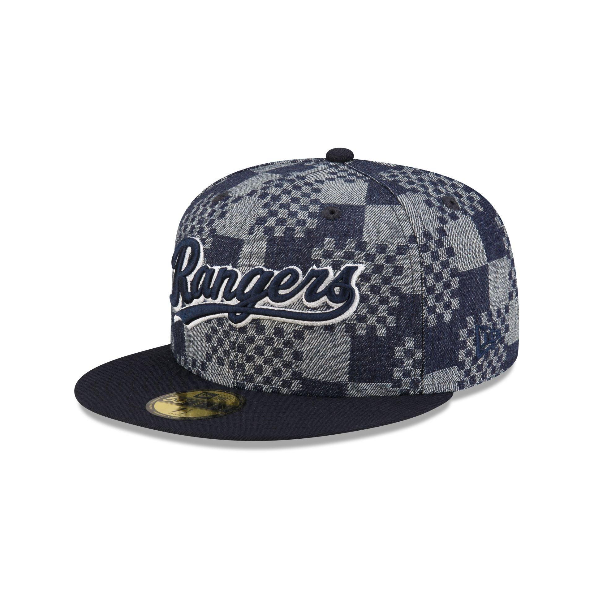 Los Angeles Dodgers Pattern Denim 59FIFTY Fitted Hat Male Product Image