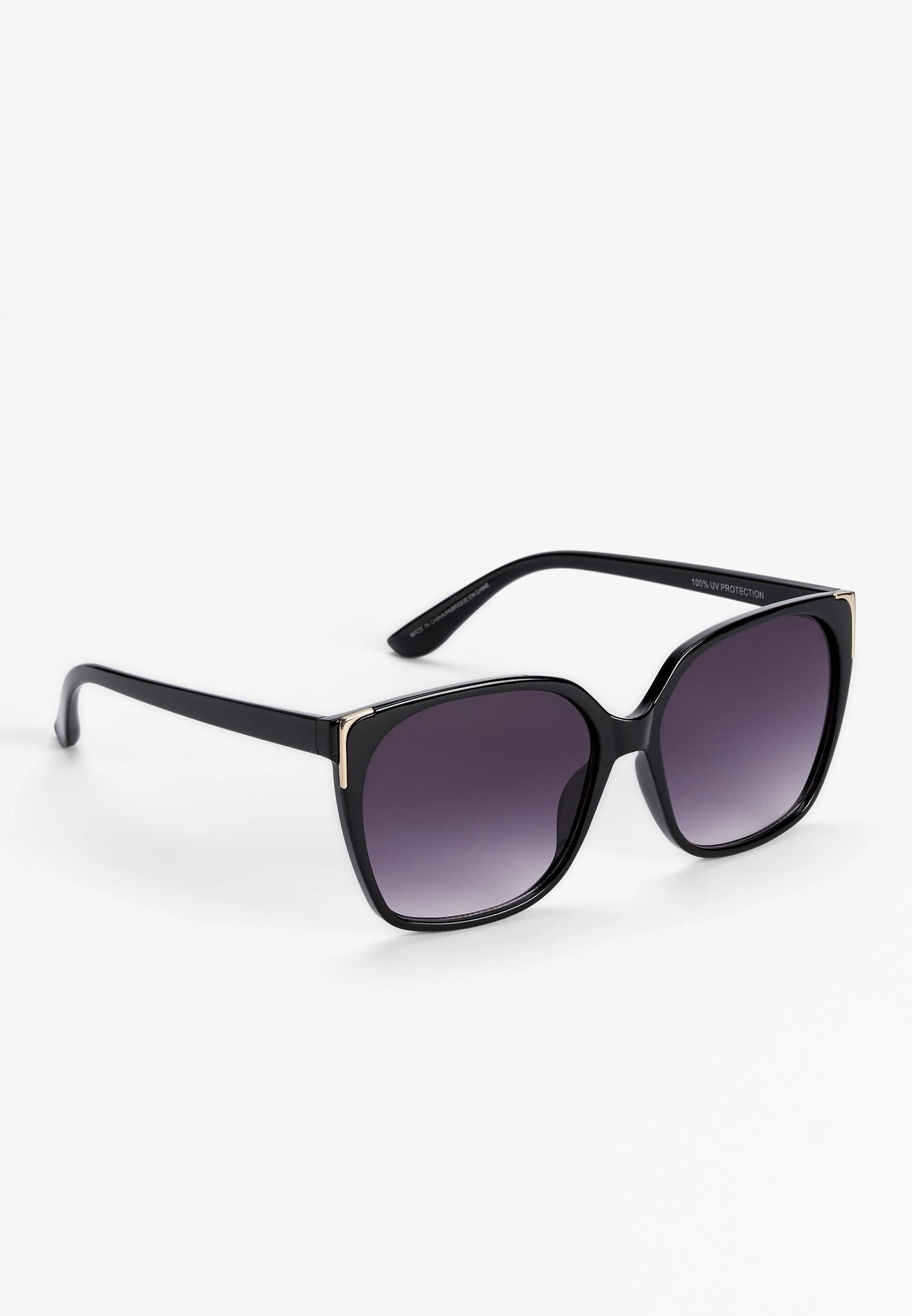 Black Oversized Square Sunglasses Product Image