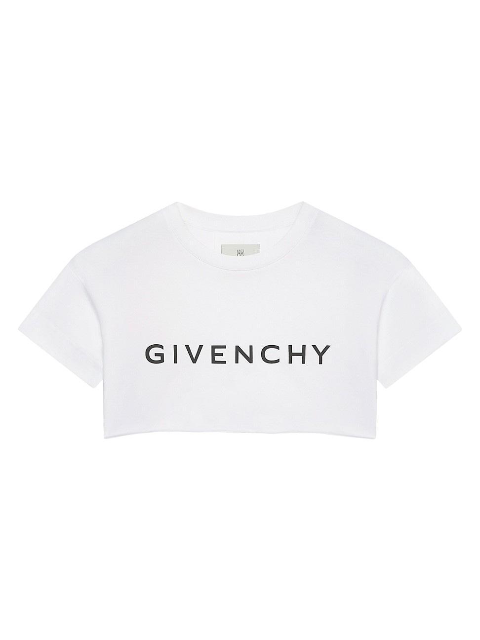 Givenchy Logo Crop Graphic Tee Product Image