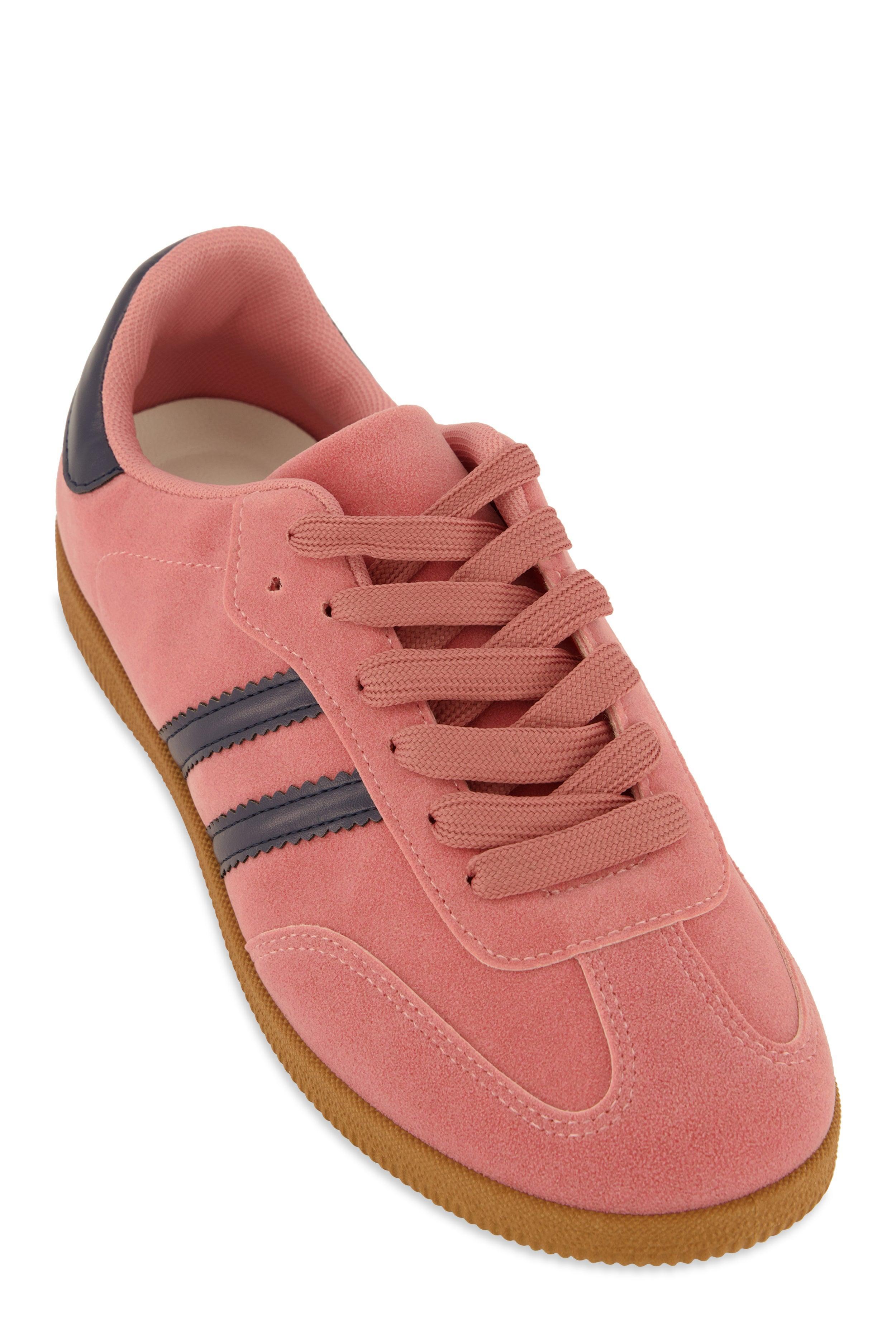 Womens Side Stripe Detail Lace Up Sneakers product image