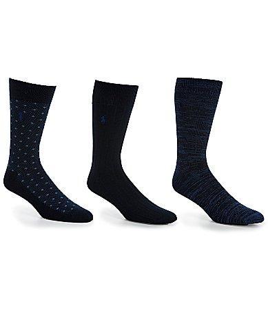 Assorted 3-pack Supersoft Dress Socks In Navy Product Image