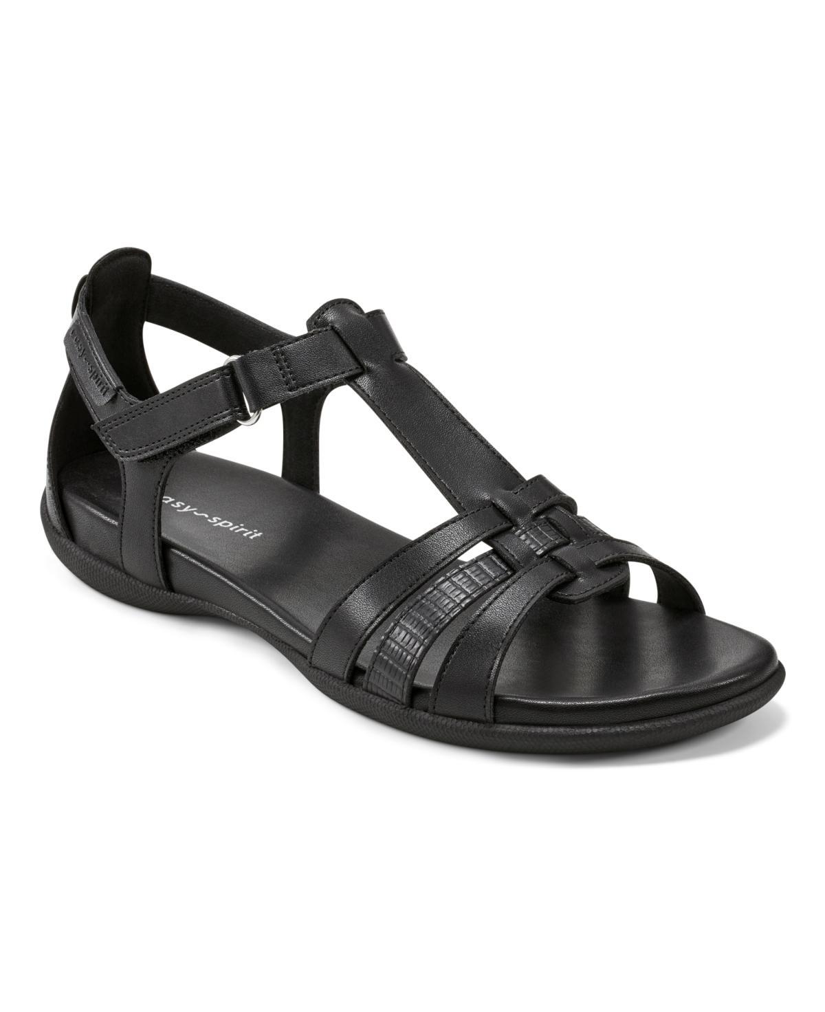 Easy Spirit Womens Leia Round Toe Strappy Flat Sandals Product Image