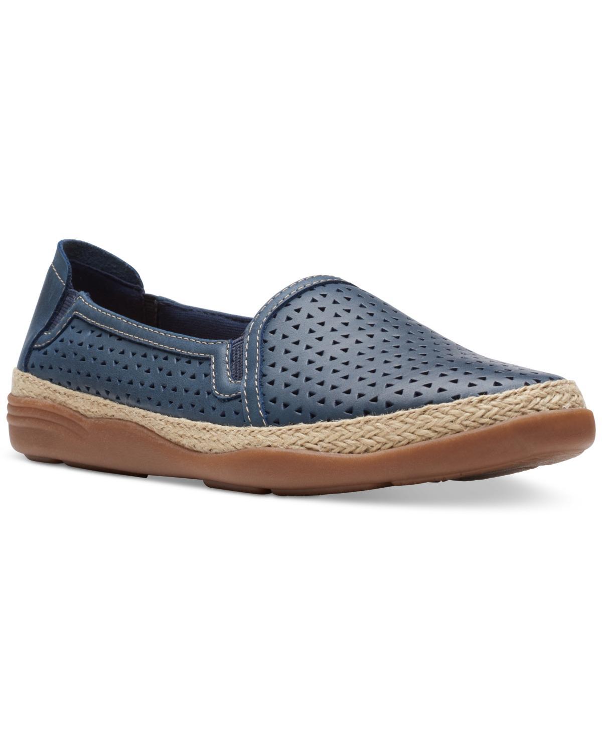 Clarks Womens Elaina Ruby Slip-On Espadrille Flats Product Image