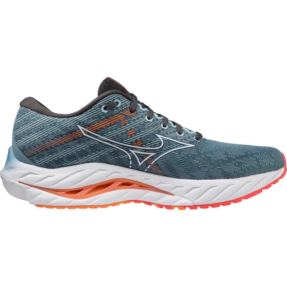 Mizuno Wave Inspire 19 Metallic Grey) Men's Shoes Product Image