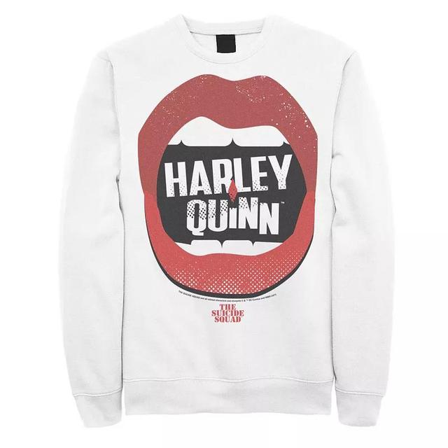 Mens The Suicide Squad Harley Quinn Lips Sweatshirt, Boys Product Image