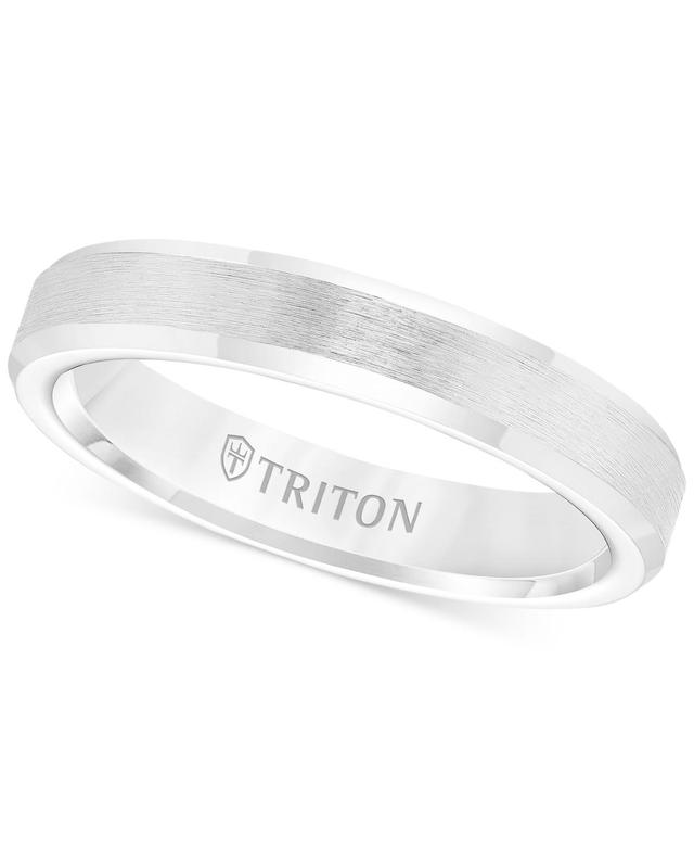 Triton Mens White Tungsten Carbide Ring, Wedding Band (3mm) Product Image