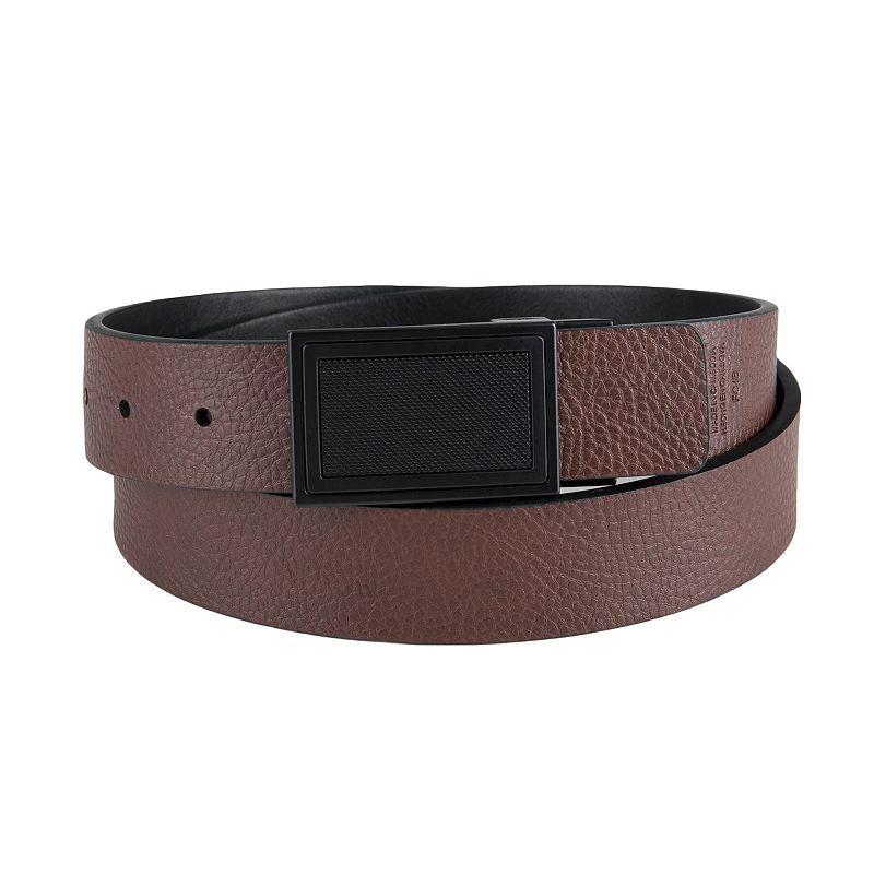 Mens Dockers Reversible Textured Plaque Buckle Casual Belt Product Image