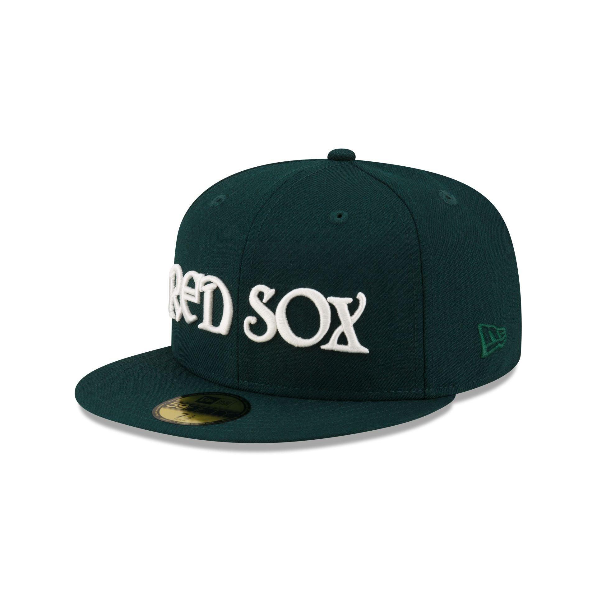 Just Caps Dark Green Wool Boston Red Sox 59FIFTY Fitted Hat Male Product Image