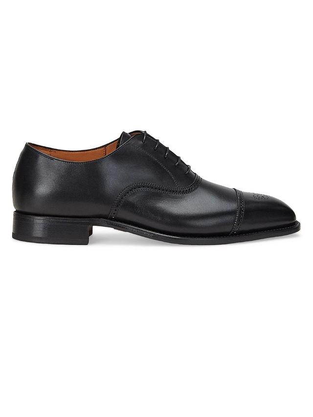 Mens Denver Cap-Toe Leather Oxfords Product Image