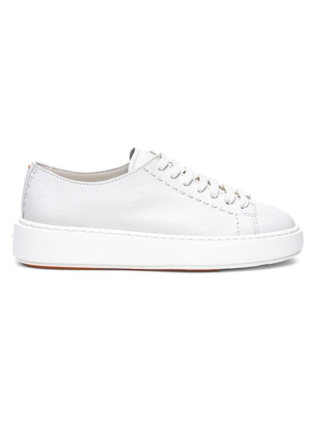 Womens Leather Low-Top Sneakers Product Image