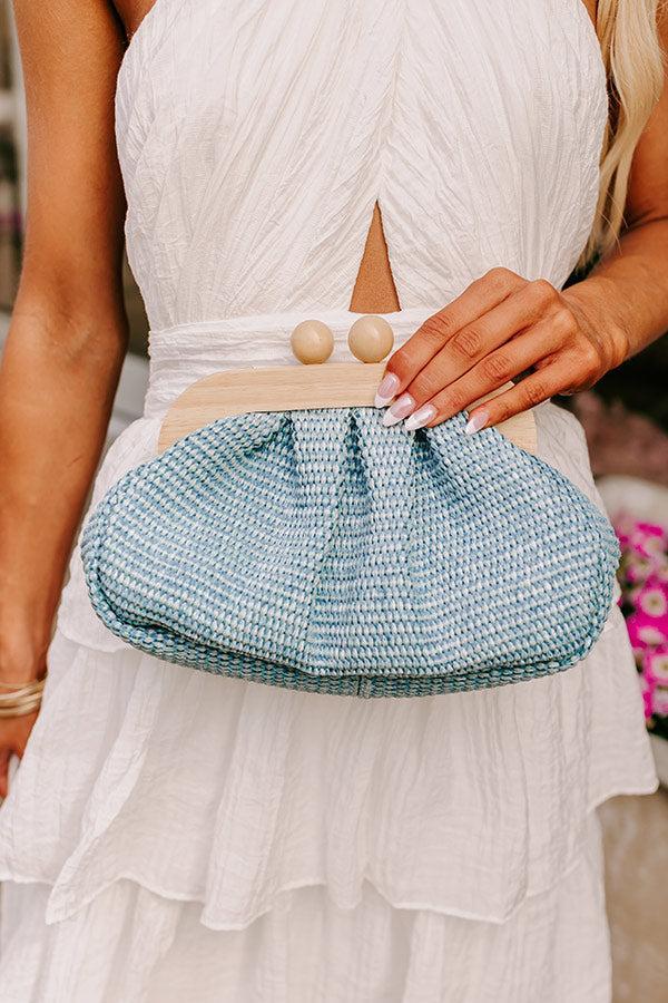 Out And About Woven Purse in Blue Product Image