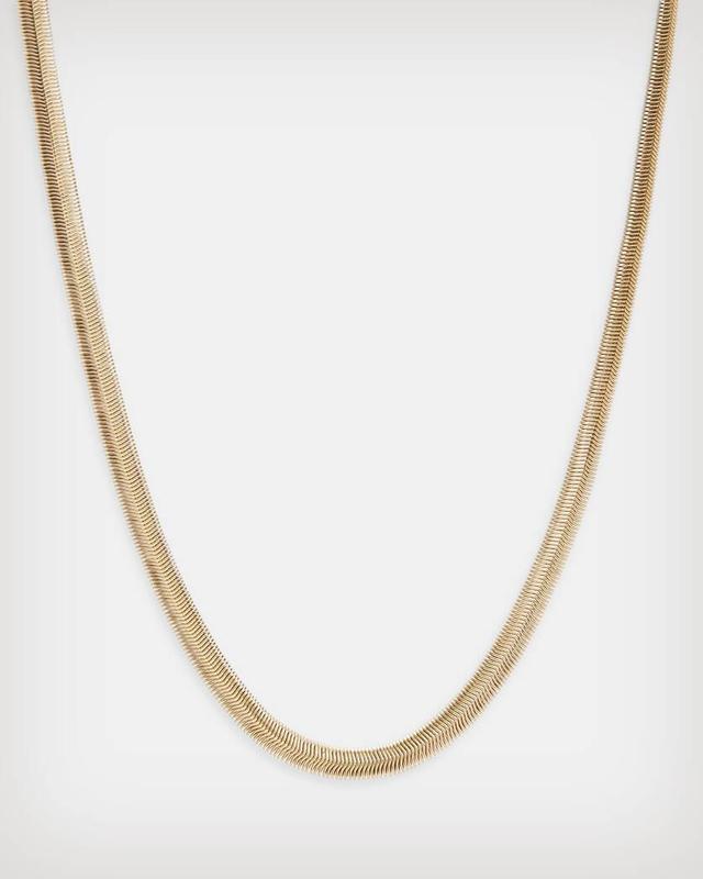 Flat Snake Gold-Tone Necklace Product Image