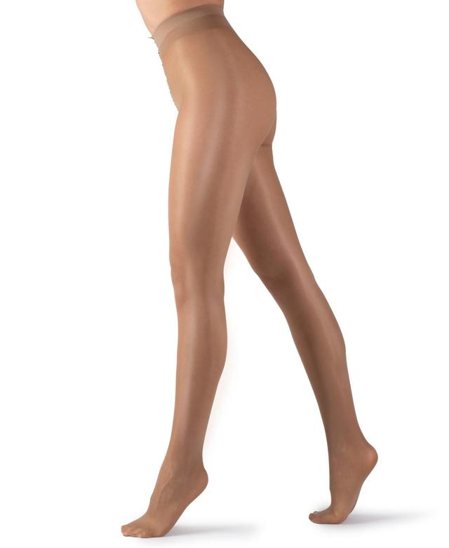 LECHERY Womens Italian Made Lustrous Silk Shiny 40 Tights - Beige Product Image