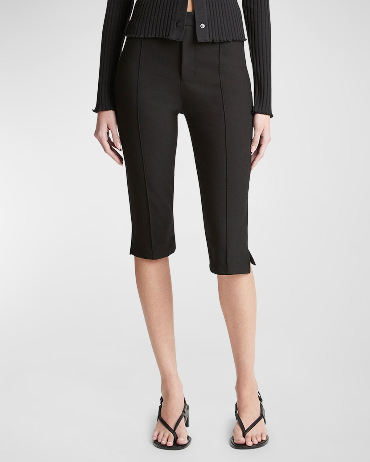 Mid-Rise Slim-Fit Capris Product Image