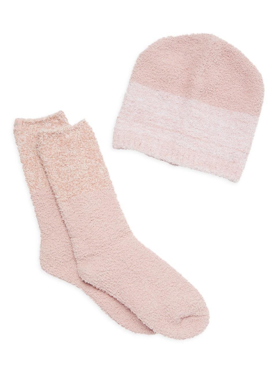 Womens CozyChic Beanie & Socks 2-Piece Set Product Image