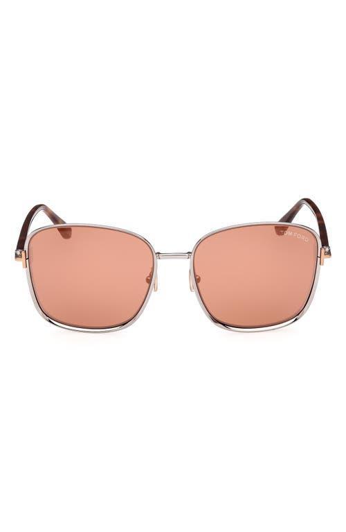 TOM FORD Fern 57mm Square Sunglasses Product Image