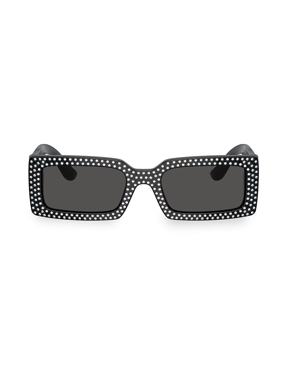 Mens 53MM Rectangular Sunglasses Product Image