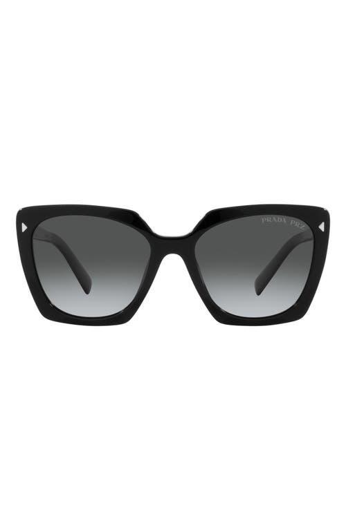 Prada 54mm Gradient Polarized Square Sunglasses Product Image