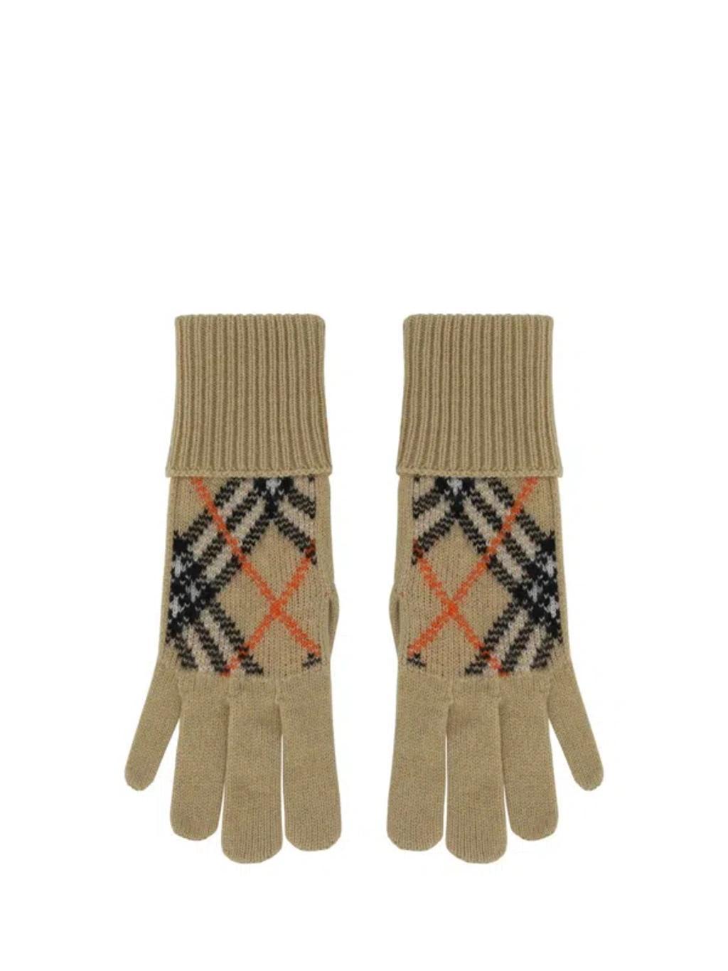 BURBERRY Gloves In Sand Product Image