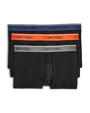 Calvin Klein 3-Pack Low Rise Microfiber Stretch Trunks Product Image