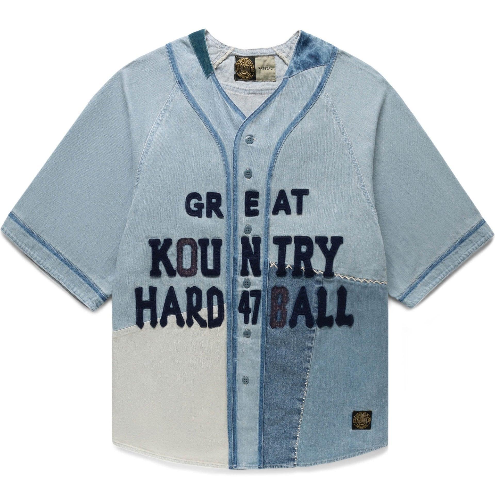 8OZ RECONSTRUCTION DENIM GREAT KOUNTRY BASEBALL SHIRT Product Image