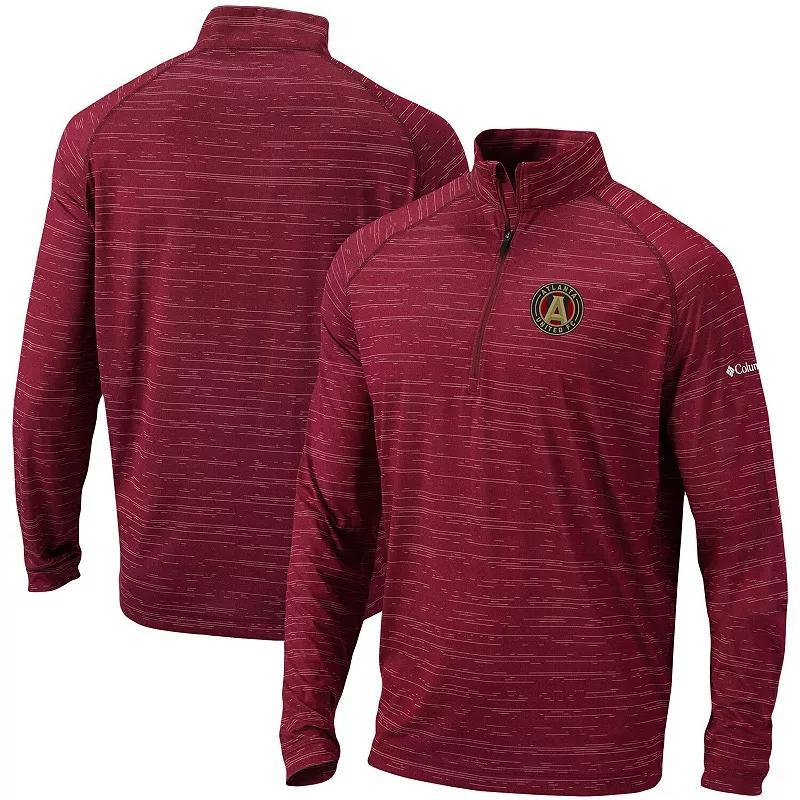 Mens Columbia Red Atlanta United FC Approach Raglan Quarter-Zip Pullover Jacket Product Image