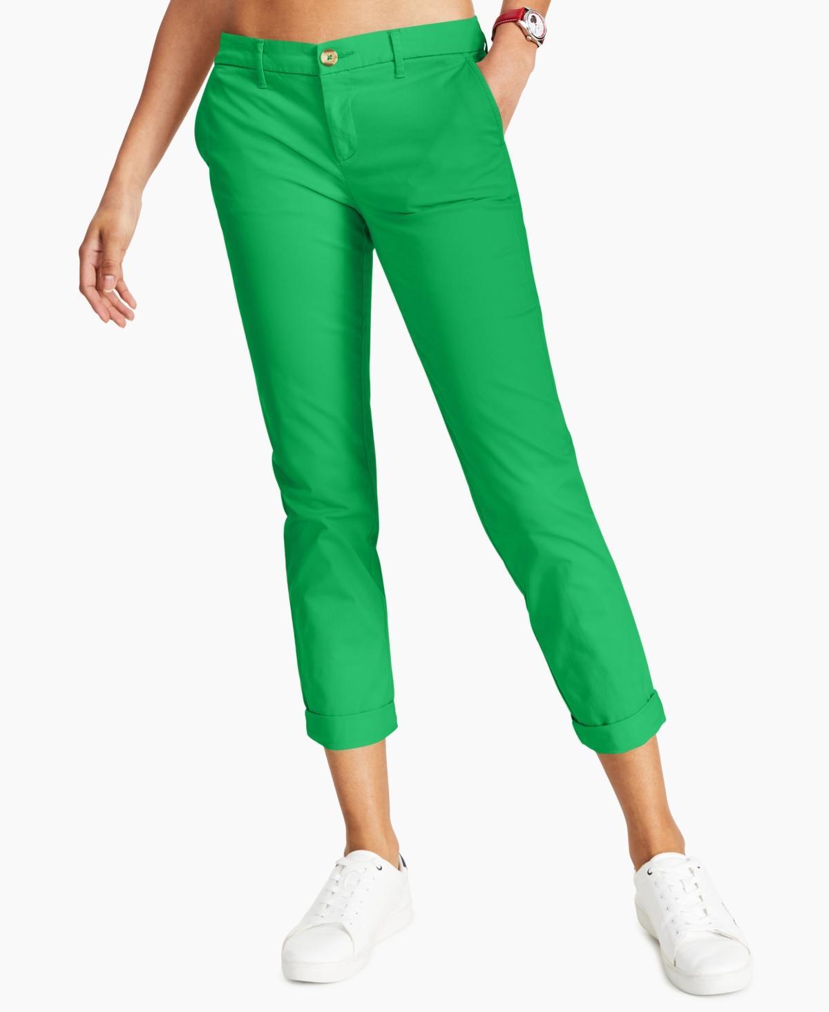 Tommy Hilfiger Womens Th Flex Hampton Cuffed Chino Straight-Leg Pants, Created for Macys Product Image