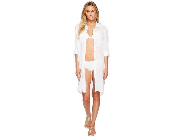 Seafolly Crinkle Twill Beach Tunic Product Image