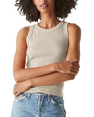 Michael Stars Gina Wide Binding Crop Tank Women's Clothing Product Image