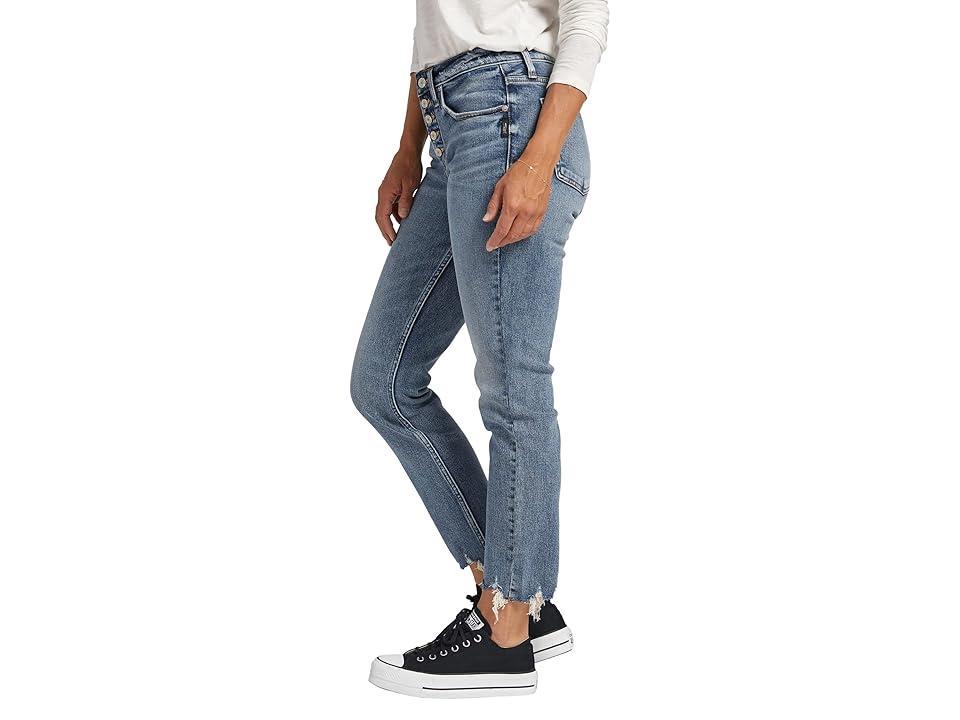 Silver Jeans Co. Beau Mid-Rise Slim Leg Jeans L27365SOC234 (Indigo) Women's Jeans Product Image